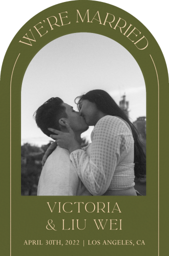 Under the Arch - Elopement Announcement by Paperless Post