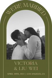 Under the Arch - Elopement Announcement by Paperless Post