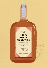 Special Reserve (Invitation) - Happy Hour Invitation by Carolyn Suzuki Studio