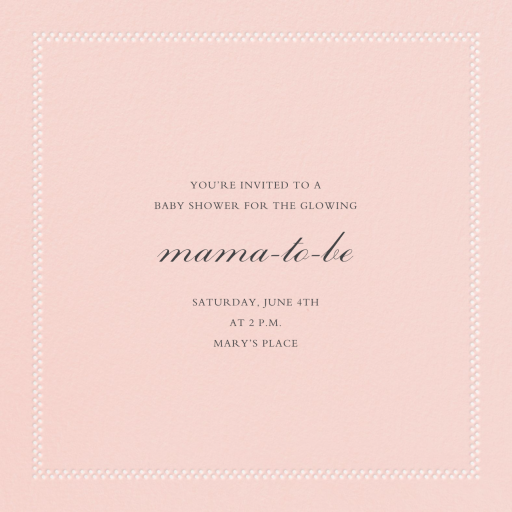 Uneven Dots (New) - Baby Shower Invitation by Paperless Post