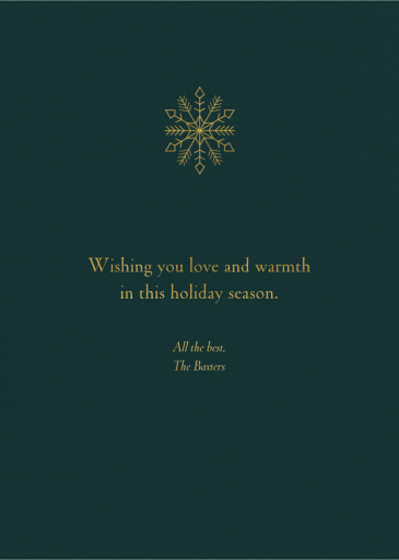 Filigree Tree - Holiday Card by Paperless Post - Back