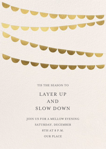 Scallop Garland - Christmas Party Invitation by Meri Meri