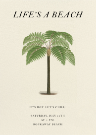Palm Fronds - Summer Party Invitation by John Derian