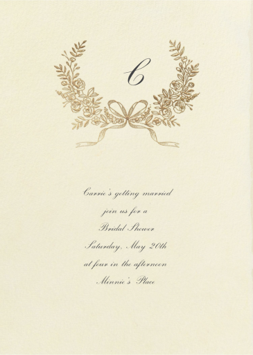 Wreath of Love - Bridal Shower Invitation by Paperless Post