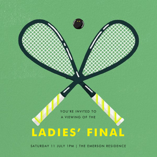 Mixed Doubles - Summer Party Invitation by Paperless Post