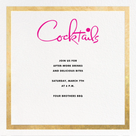 Classic Vintage - Happy Hour Invitation by kate spade new york