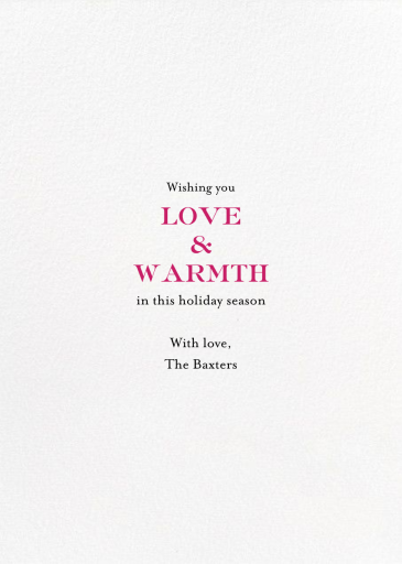 One Big Happy Family - Holiday Card by Mr. Boddington's Studio - Back