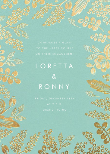 Heather and Lace - Engagement Party Invitation by Rifle Paper Co.