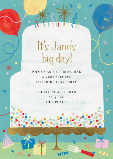 Big Cake - Birthday Invitation by Paperless Post