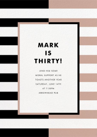 Colorblocked Stripes - Birthday Invitation by kate spade new york