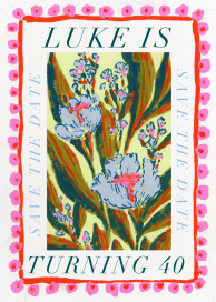 Blooming Border - Save the Date by Iris + Marie