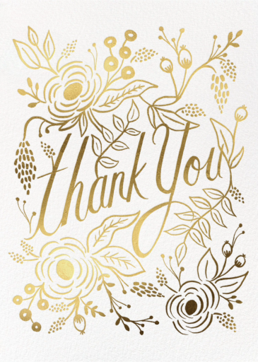 Marion Thank You - Love and Romance Card by Rifle Paper Co.