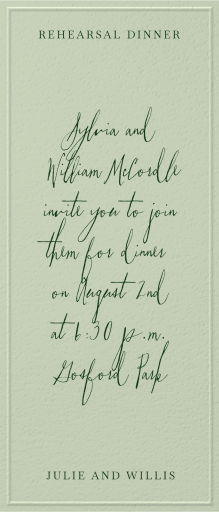 Letter of Love - Rehearsal Dinner Invitation by Paperless Post