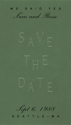 Pressed in Time - Save the Date by Paperless Post