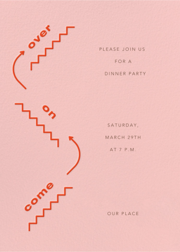 Third-Floor Walk-Up - Dinner Party Invitation by Paperless Post