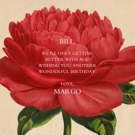 Paeonia - Birthday Card by John Derian