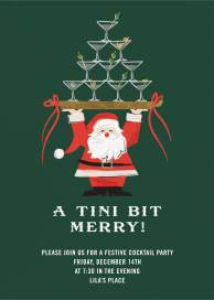 Martini Claus - Invitation by Cheree Berry Paper & Design