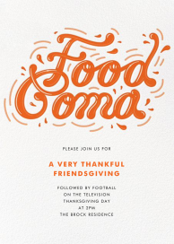 Food Coma - Paperless Post by Paperless Post