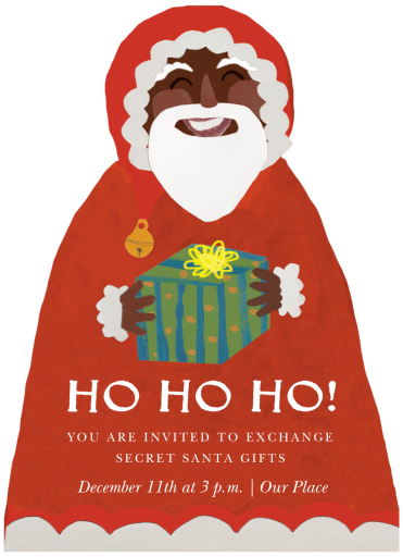 Jolly Gift Bearer - Invitation by Hadley Paper Goods