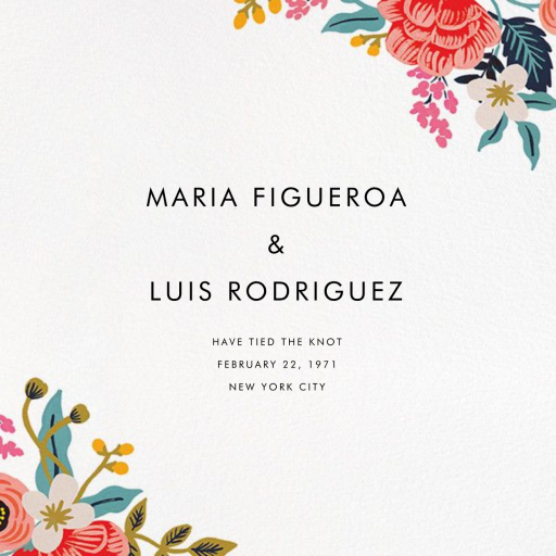 Birch Monarch Suite (Announcement) - Wedding Announcement by Rifle Paper Co.