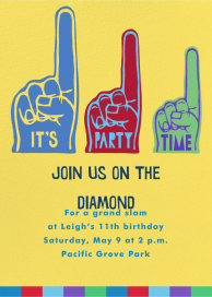 Foam Hands by Paperless Post