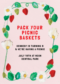 Picnic Border - Birthday Invitation by Mr. Boddington's Studio