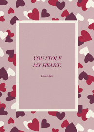 Falling Hearts - Greeting Card by kate spade new york