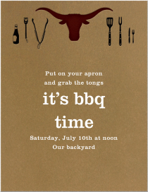 Longhorn Barbeque by Paperless Post