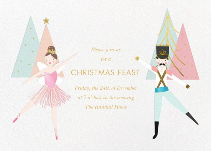 Nutcracker Pas de Deux - Christmas Party Invitation by Meri Meri
