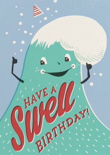 Swell Birthday - Funny Birthday Card by Hello!Lucky
