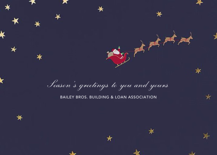 Nightly (Christmas) - Thank You Card by Paperless Post