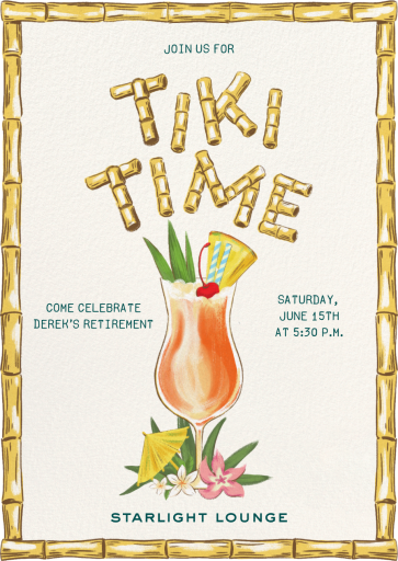 Bamboo Border - Business Invitation by Paperless Post