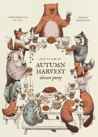Tails and Toasts - Dinner Party Invitation by Paperless Post