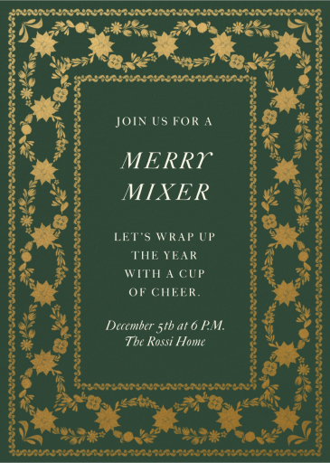 Opulent Border - Invitation by Martha Stewart