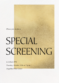 Modern Gold - Viewing Party Invitation by Paperless Post