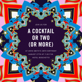 CowBoys and Princesses - Birthday Invitation by Mary Katrantzou