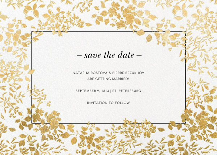 Richmond Park (Save the Date) by Oscar de la Renta