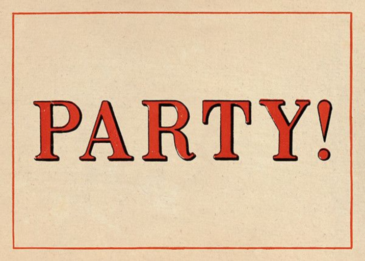Red Letter Party (Save the Date) - Save the Date by John Derian