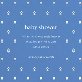 Embroidered Blossom - Baby Shower Invitation by Sugar Paper