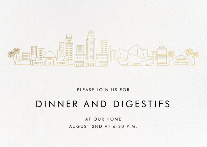 City Skyline View by Paperless Post