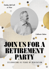 Circles and Dots - Retirement and Farewell Party Invitation by Paperless Post