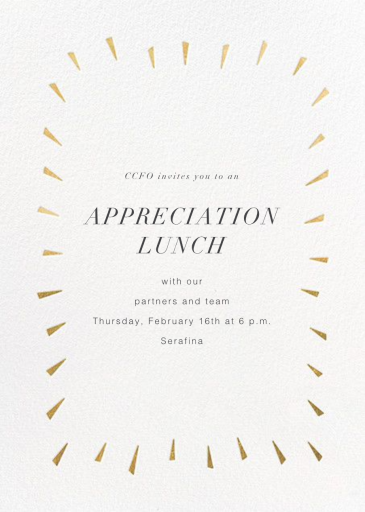 Éclat - Appreciation Event Invitation by Paperless Post