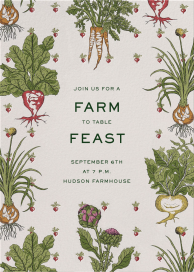 Root Veggies - Party Invitation by Schumacher