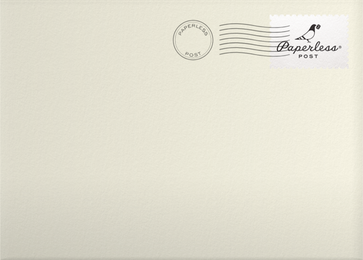 Photo Plaid Frame New Year Card Envelope