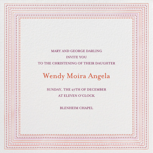 Ribbons for Baby - Baptism & Christening Invitation by Mr. Boddington's Studio