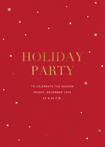 Sky Lights - Holiday Party Invitation by Sugar Paper