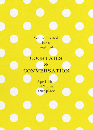 Evergreen Dots - Party Invitation by kate spade new york