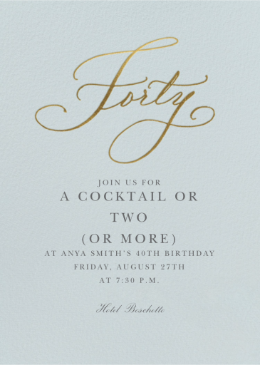 Milestone Manuscript - Birthday Invitation by Stephanie Fishwick