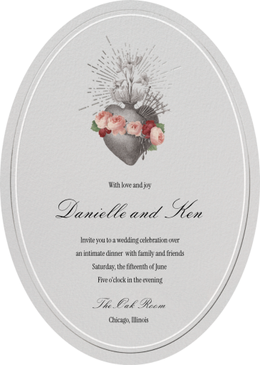 Beating Heart - Invitation by Open Sea Design Co.