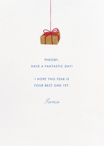 Parcel - Birthday Card by Paperless Post - Back